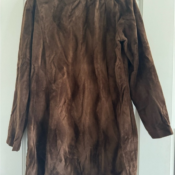 PANDORA Vintage 90s Women’s Brown 2 Button Jacket-Size Large - Picture 2 of 8